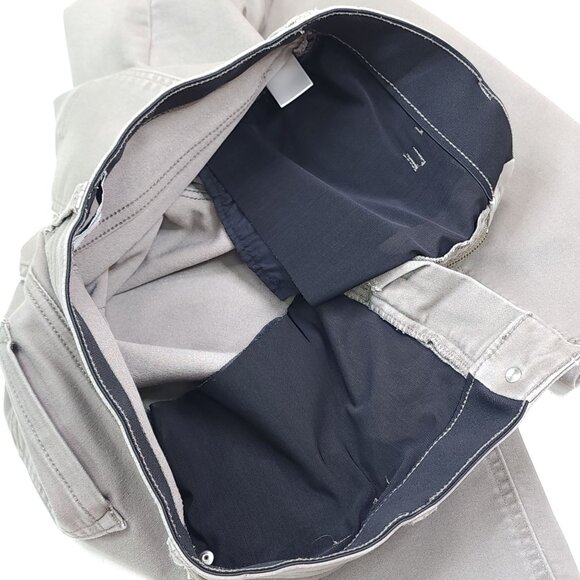 Liz Claiborne Womens Straight-Leg Pants Sz 6 Cotton Blend Mid-Rise Stretch Taupe - Picture 7 of 8